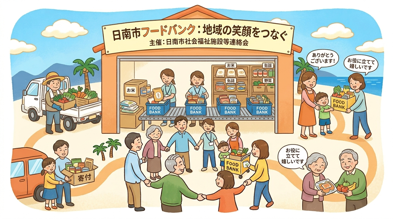 フードバンク事業のイラスト