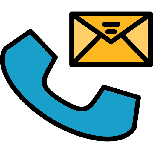 電話とメールのイラスト